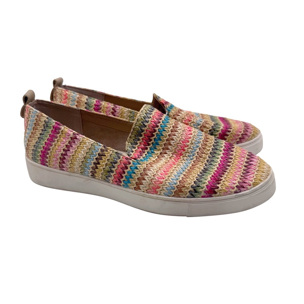 Kelly & Katie 9.5M Multicolor Slip On Shoes Women Feni Woven Textile Sneakers